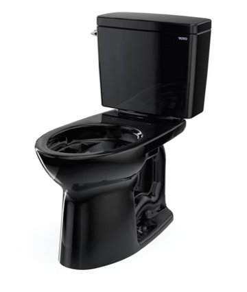 TOTO Drake Ebony Elongated Standard Height 2-piece Toilet 12-in Rough-In 1.6-GPF