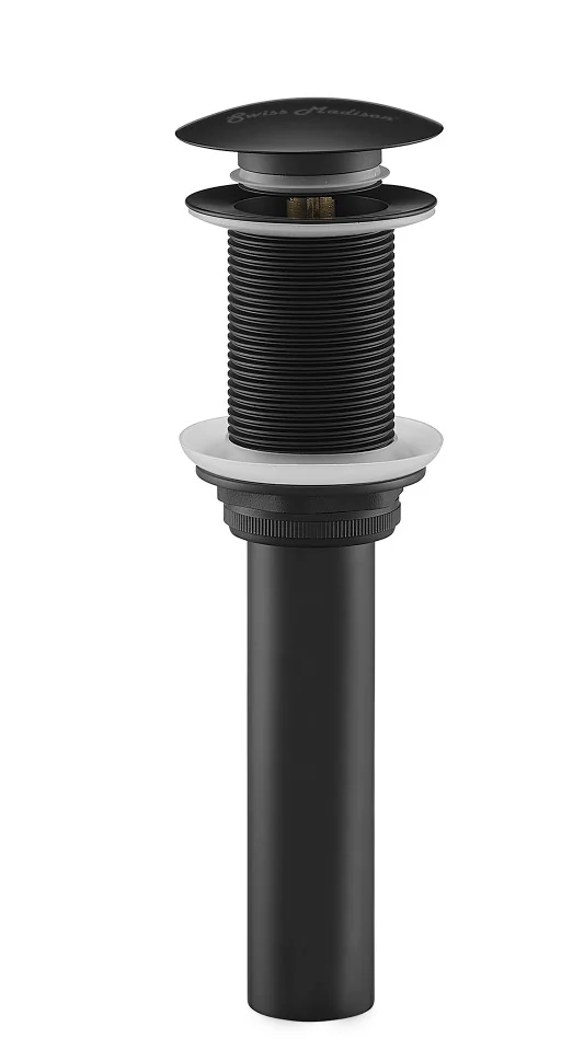 Residential Non-Overflow Pop Up Sink Drain 1.75 in Matte Black
