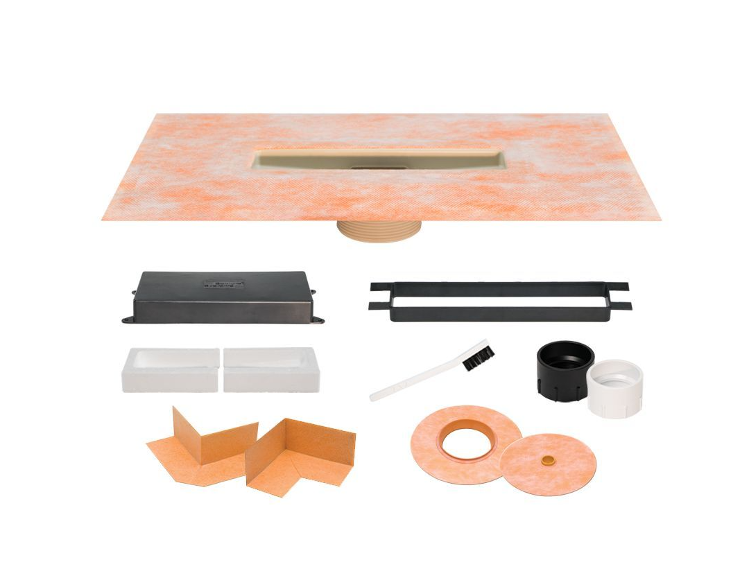 KERDI-LINE-VARIO FLANGE KIT 2" ABS & PVC