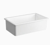 Nova Europa - Fire Clay Drop In Farmhouse sink Dual-Mount Single Bowls w/Center Drain 30" -  NE-7388