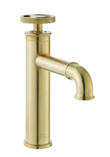 Avallon Single Hole, Single-Handle Wheel, Bathroom Faucet in Brushed Gold - SM-BF80BG