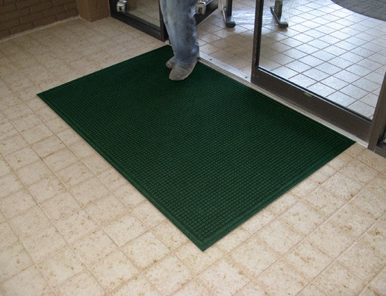 WaterGuard Classic Entrance Mat - 3' x 7' - Black - For Heavy Traffic - Gripper Backing For smooth Tile Surfaces