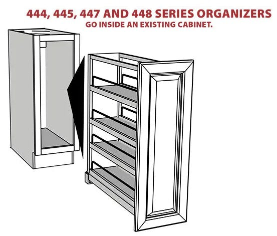 Rev-A-Shelf 6 in. W x 30 in. H Pull-Out Between Cabinet Wall Filler - 432-WF-6C
