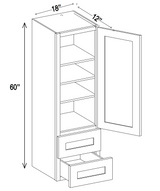 Wall Tower Cabinets - 60"H x 18"W x 12"D