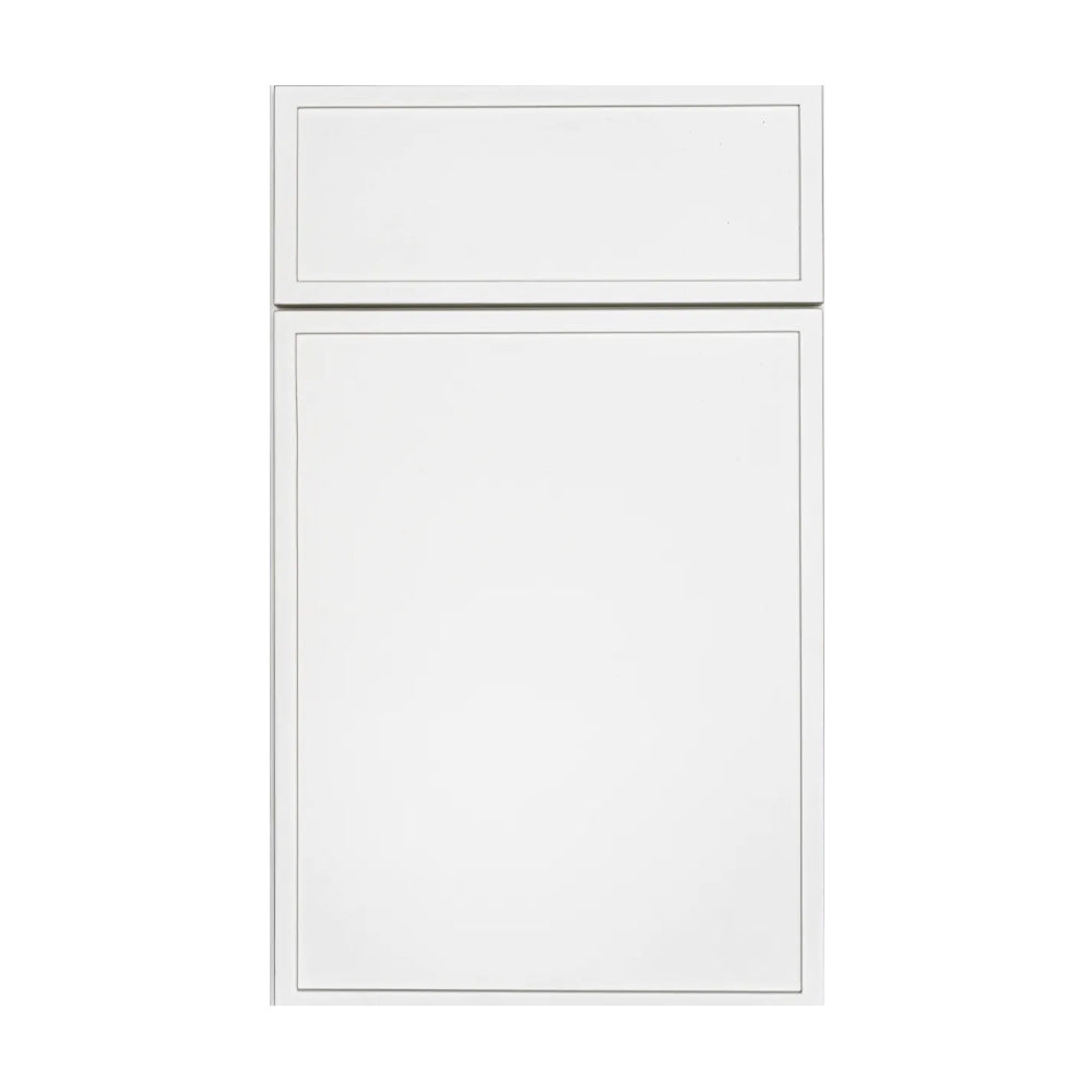 Slim Shaker Oatmeal - Full Height Single Door Base Cabinets - 12"W x 34.5"H x 24"D - Pre Assembled