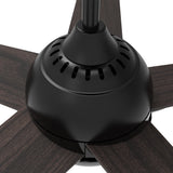 Solasta 52" In. Black/Dark Wood 5 Blade Smart Ceiling Fan with LED Light Kit Works with Led Light Kit & Remote