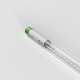 T8 4ft LED Tube/Bulb - Glass 18W 1800 Lumens 5000K Clear, Plug N Play, Double End Power - Ballast Compatible (Check Compatibility List)