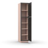 Liberty Shaker Grey - 18 Inch Single Door Pantry Tall Cabinet - 18" Width x 84" Height x 24" Depth