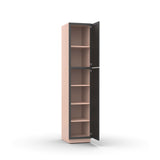 Liberty Shaker Grey - 18 Inch Single Door Pantry Tall Cabinet - 18" Width x 90" Height x 24" Depth