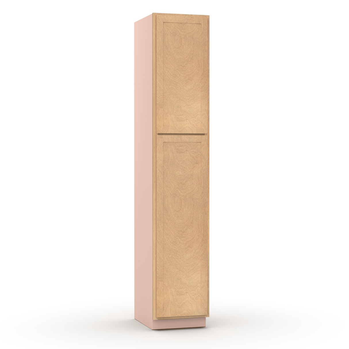 Liberty Shaker Karamel - 18 Inch Single Door Pantry Tall Cabinet - 18" Width x 96" Height x 24" Depth