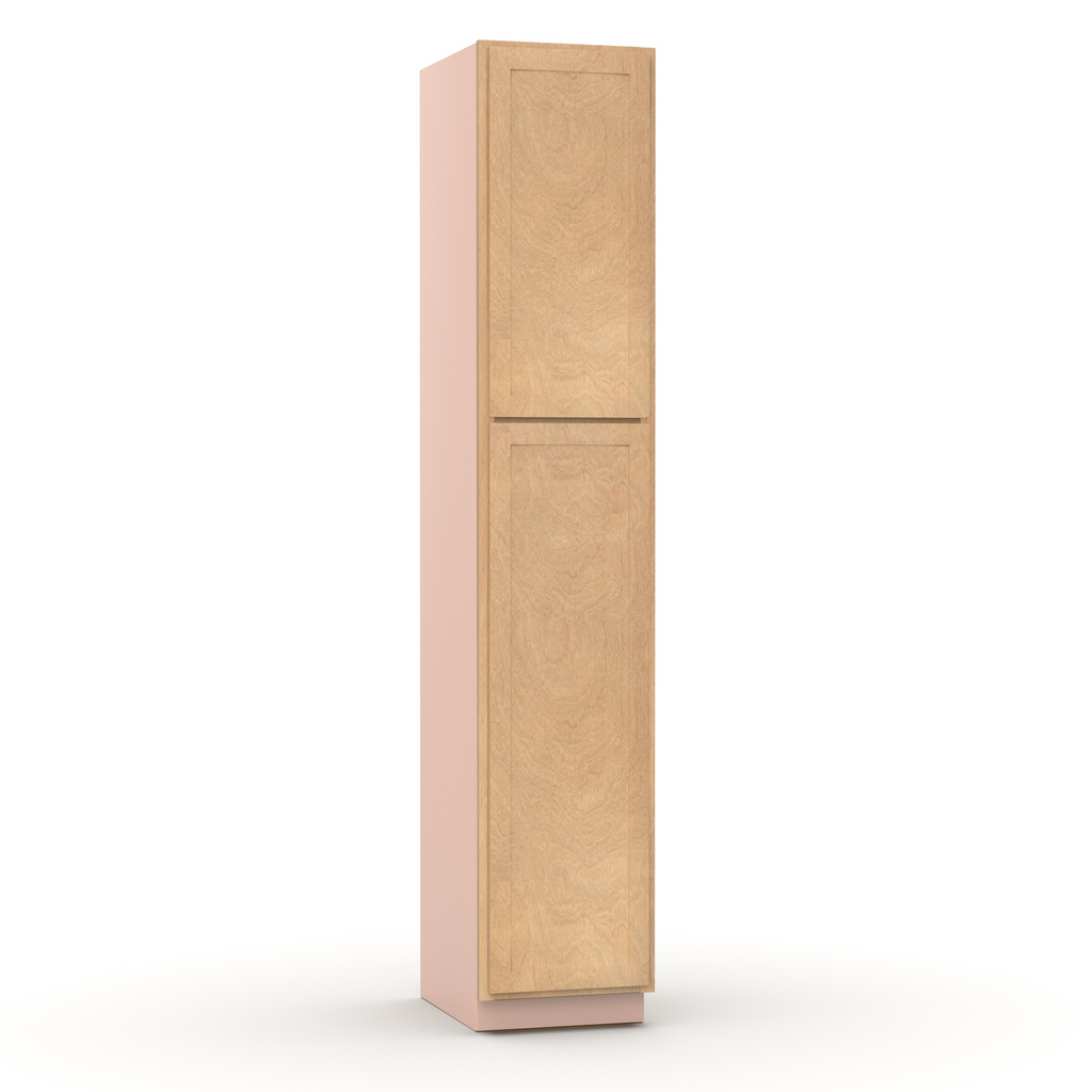 Liberty Shaker Karamel - 18 Inch Single Door Pantry Tall Cabinet - 18