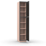 Liberty Shaker Grey - 18 Inch Single Door Pantry Tall Cabinet - 18" Width x 96" Height x 24" Depth