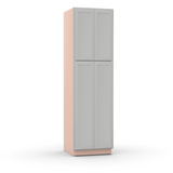 Liberty Shaker Ashen - 24 Inch Double Door Pantry Tall Cabinet - 24" Width x 84" Height x 24" Depth