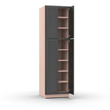 Liberty Shaker Grey - 24 Inch Double Door Pantry Tall Cabinet - 24" Width x 84" Height x 24" Depth
