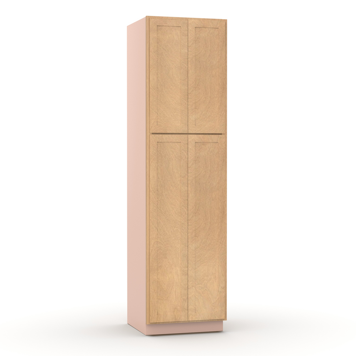 Liberty Shaker Karamel - 24 Inch Double Door Pantry Tall Cabinet - 24" Width x 90" Height x 24" Depth