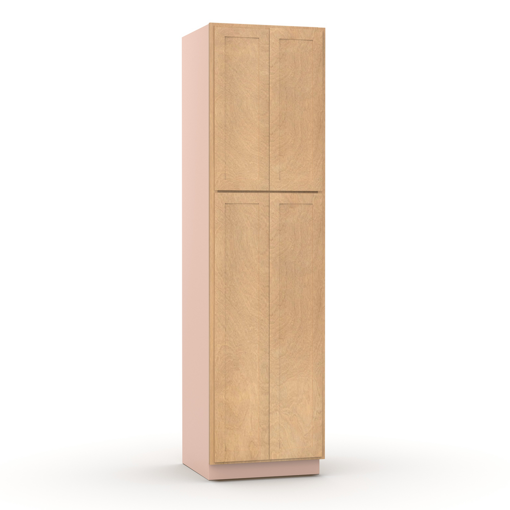 Liberty Shaker Karamel - 24 Inch Double Door Pantry Tall Cabinet - 24