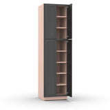 Liberty Shaker Grey - 24 Inch Double Door Pantry Tall Cabinet - 24" Width x 90" Height x 24" Depth