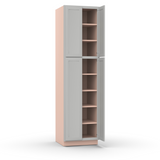 Liberty Shaker Ashen - 24 Inch Double Door Pantry Tall Cabinet - 24" Width x 90" Height x 24" Depth
