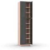 Liberty Shaker Grey - 24 Inch Double Door Pantry Tall Cabinet - 24" Width x 96" Height x 24" Depth