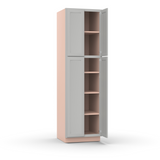 Liberty Shaker Ashen - 30 Inch Double Door Pantry Tall Cabinet - 30" Width x 84" Height x 24" Depth