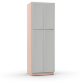Liberty Shaker Ashen - 30 Inch Double Door Pantry Tall Cabinet - 30" Width x 90" Height x 24" Depth