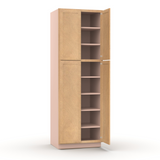 Liberty Shaker Karamel - 30 Inch Double Door Pantry Tall Cabinet - 30" Width x 90" Height x 24" Depth
