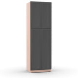 Liberty Shaker Grey - 30 Inch Double Door Pantry Tall Cabinet - 30" Width x 96" Height x 24" Depth