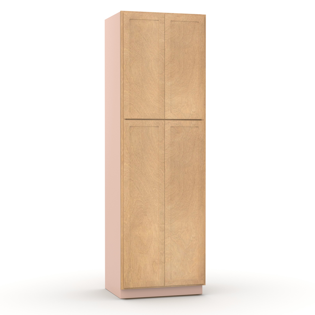 Liberty Shaker Karamel - 30 Inch Double Door Pantry Tall Cabinet - 30