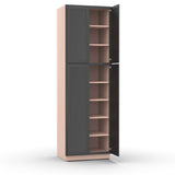 Liberty Shaker Grey - 30 Inch Double Door Pantry Tall Cabinet - 30" Width x 96" Height x 24" Depth