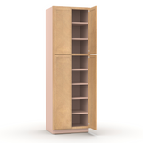 Liberty Shaker Karamel - 30 Inch Double Door Pantry Tall Cabinet - 30" Width x 96" Height x 24" Depth