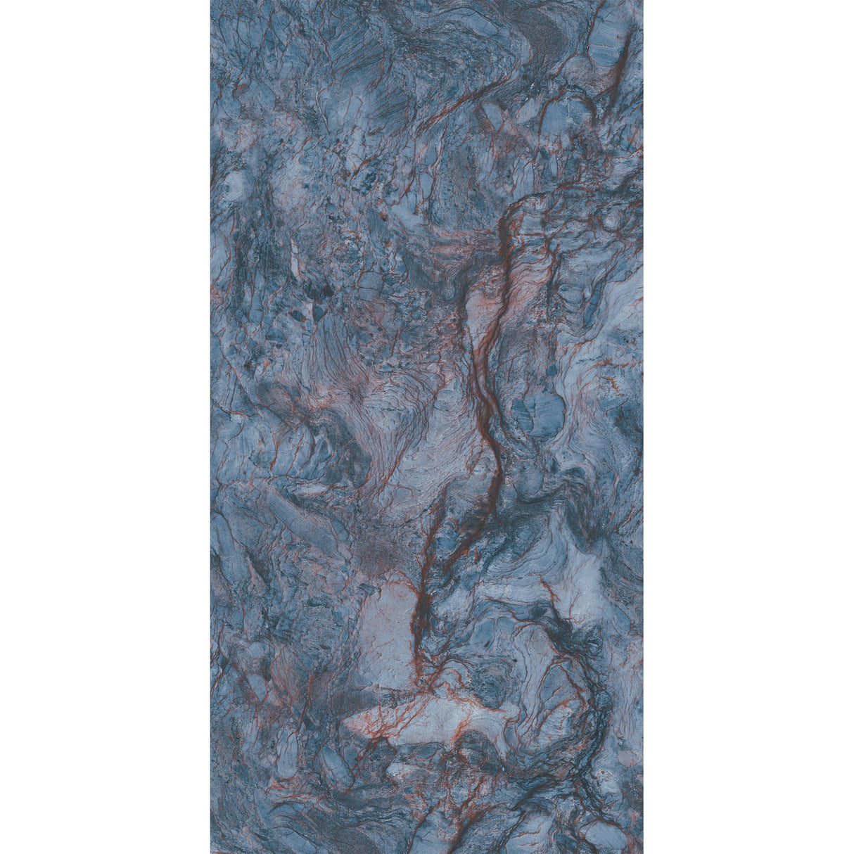 TURQUOISE BLUE 24 in. x 48 in. x 8.5 mm HIGH GLOSSY Marble Look Tile - Porcelain Floor and Wall Tile (15.50 Sqft/Box)