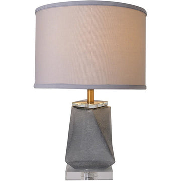 Kala Little Twist Frosted Glass Table Lamp 24