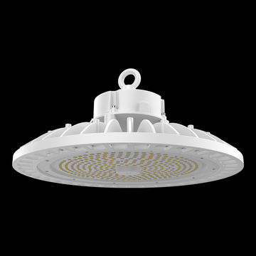 150W UFO LED High Bay Light - 5700K Daylight White, 21750LM, 1-10V Dim, UL DLC Listed, AC100-277V, White - For Warehouse, Barn, Airport, Workshop, Garage, & Factory