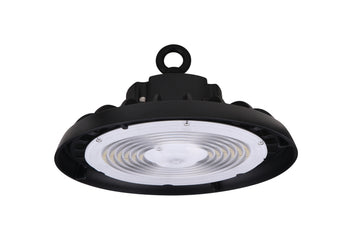 UFO LED High Bay Light 150W/120W/100W Wattage Adjustable, 5700K, 150LM/W-155LM/W, 120-277VAC, IP65, For Warehouse Factory Workshops Gymnasium & Supermarket Lighting