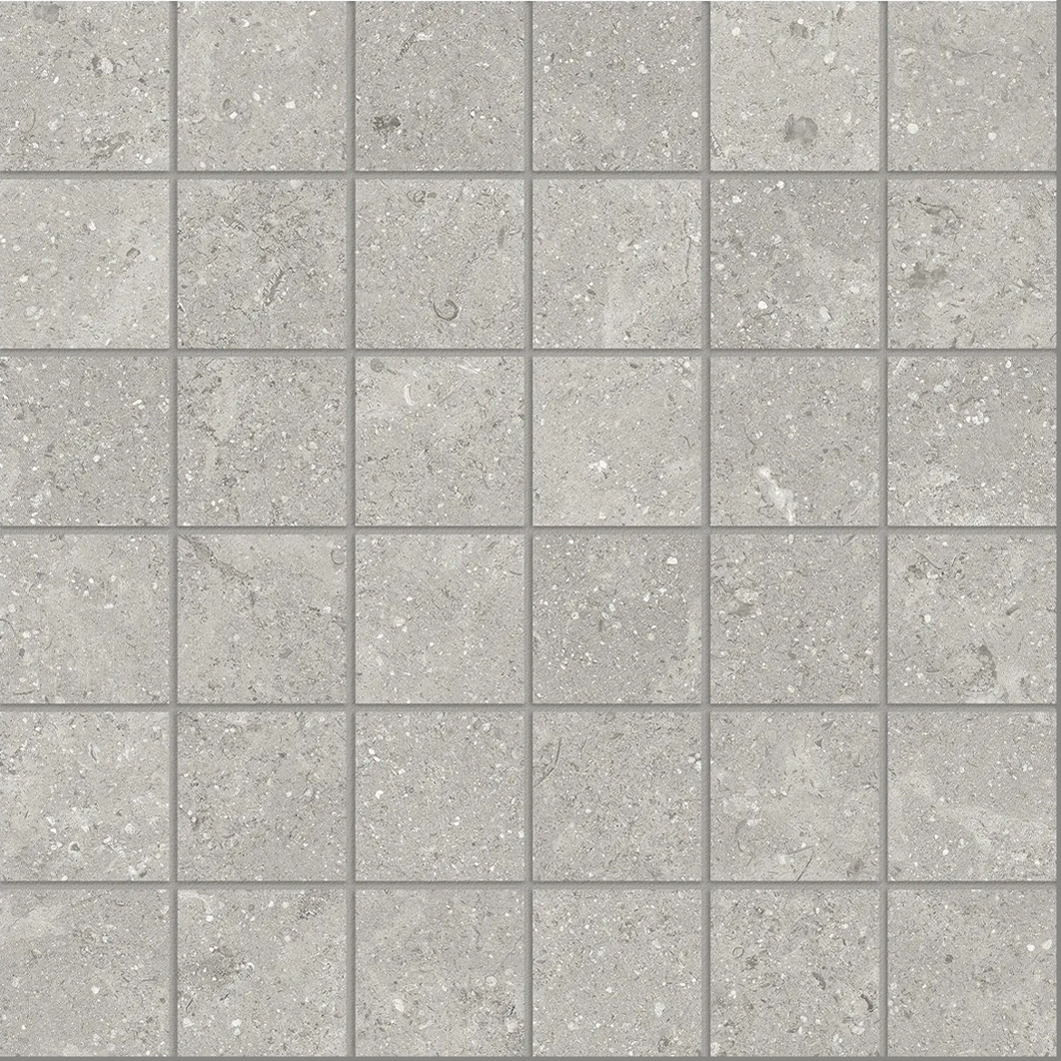 2 x 2 in Coliseo Graphite Matte Glazed Porcelain Mosaic