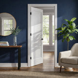 Ivanees 1-Panel Hollow Core Molded Shaker Door Slab - Madison 80 Inch Height