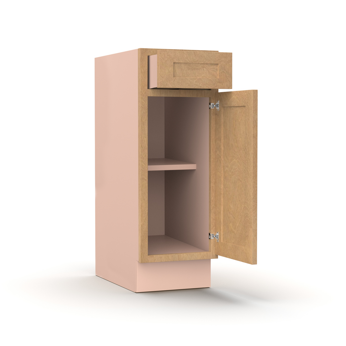 Liberty Shaker Karamel - 12 Inch Vanity Base Cabinet - 12" Width x 34.5" Height x 21" Depth