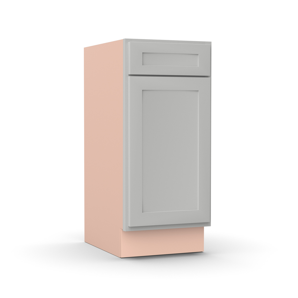 Liberty Shaker Ashen - 15 Inch Vanity Base Cabinet - 15