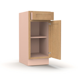 Liberty Shaker Karamel - 15 Inch Vanity Base Cabinet - 15" Width x 34.5" Height x 21" Depth