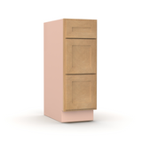 Liberty Shaker Karamel - 12 Inch Vanity Drawer Base Cabinet - 12" Width x 34.5" Height x 21" Depth