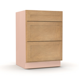 Liberty Shaker Karamel - 24 Inch Vanity Drawer Base Cabinet - 24" Width x 34.5" Height x 21" Depth