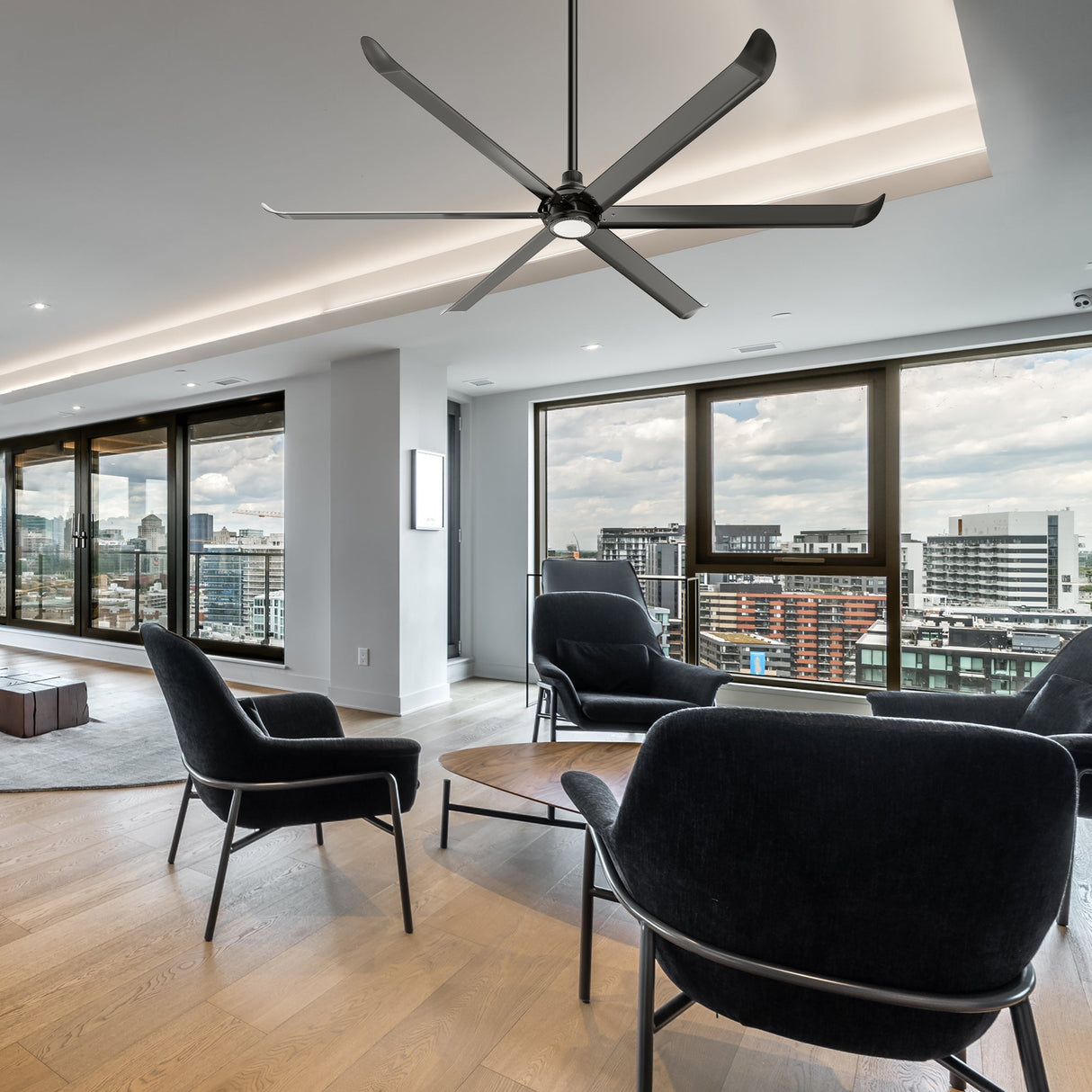 VINKA 60 In 6 Blade Smart Ceiling Fan With Integrated LED Lights With Remote Control