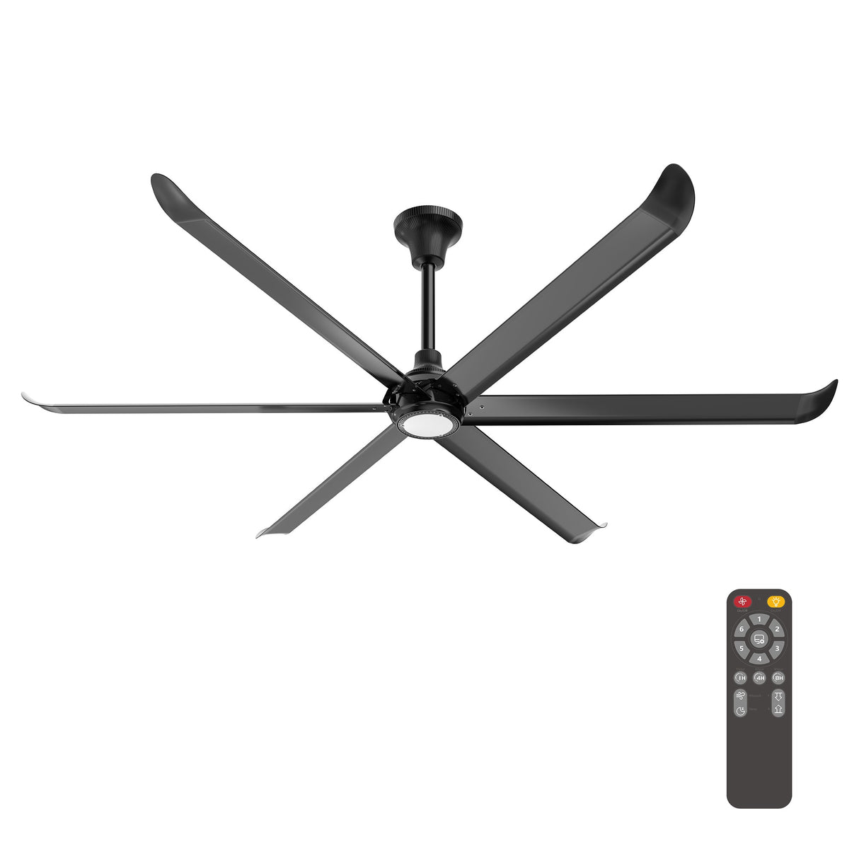 VINKA 60 In 6 Blade Smart Ceiling Fan With Integrated LED Lights With Remote Control