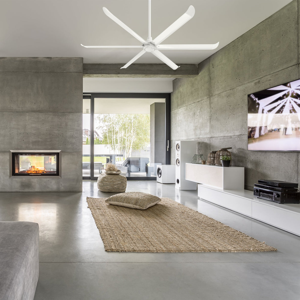 VINKA 60 In 6 Blade Smart Ceiling Fan With Integrated LED Lights With Remote Control