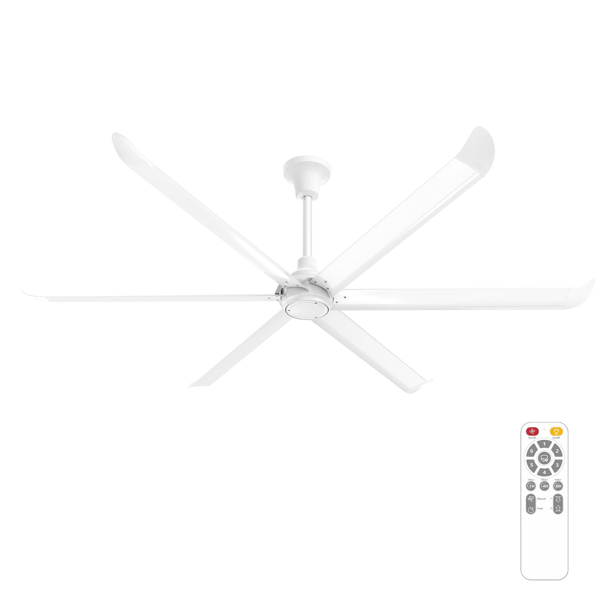 VINKA 60 In 6 Blade Smart Ceiling Fan With Integrated LED Lights With Remote Control