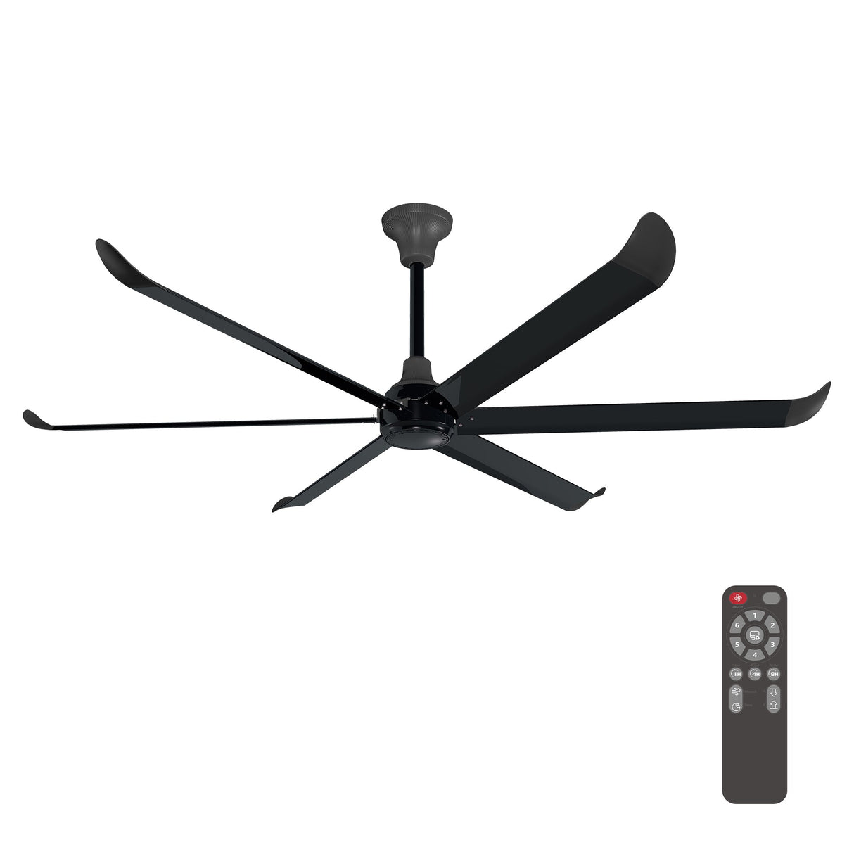 VINKA 60 In 6 Blade Smart Ceiling Fan Without  LED  Lights With Remote Control