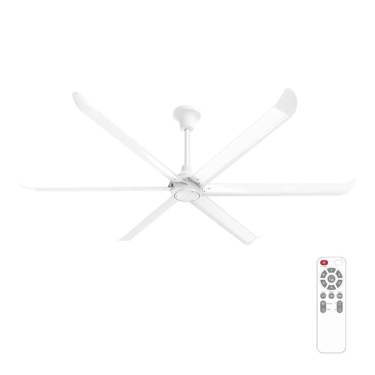 VINKA 60 In 6 Blade Smart Ceiling Fan Without  LED  Lights With Remote Control
