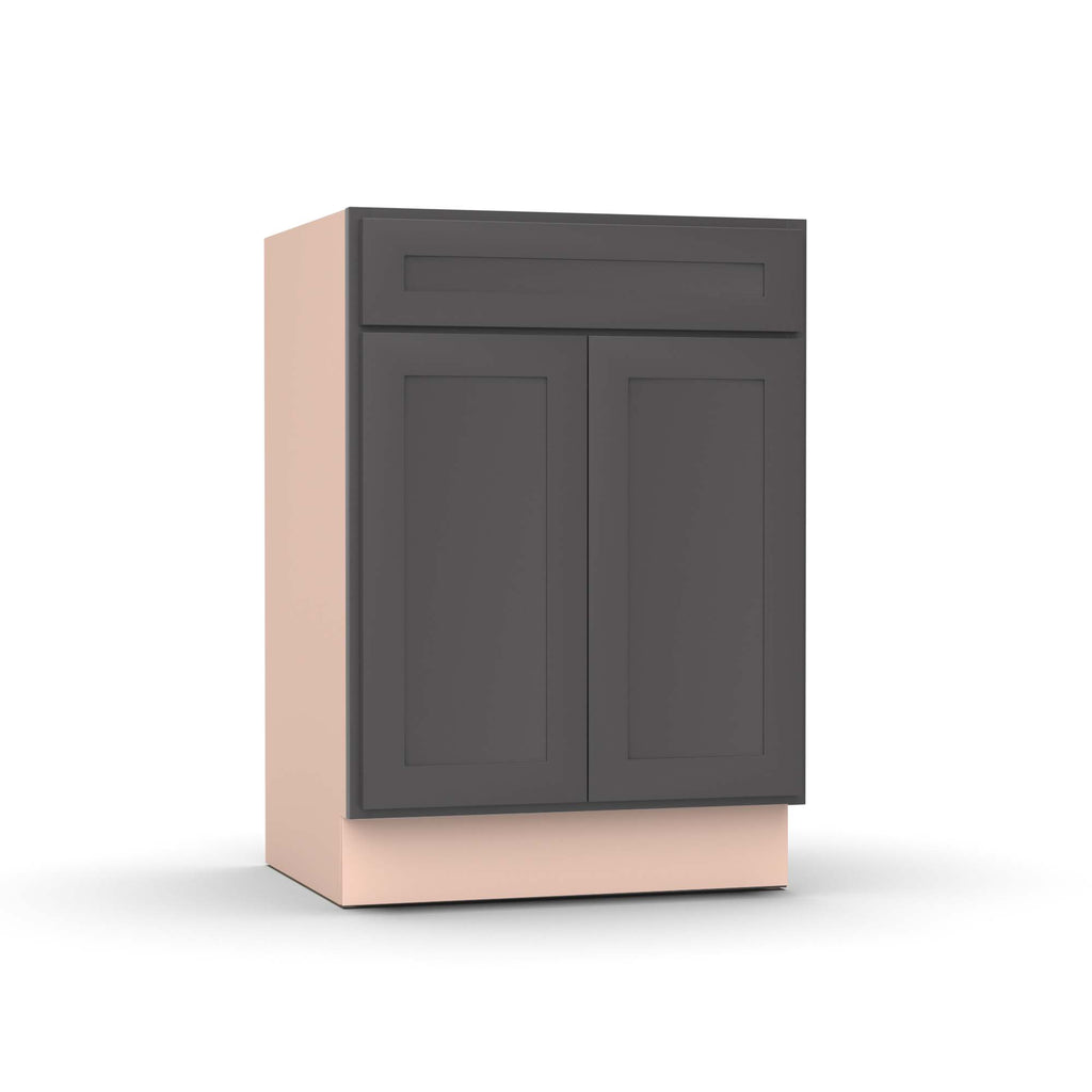 Liberty Shaker Grey - 24 Inch Vanity Sink Base Cabinet - 24