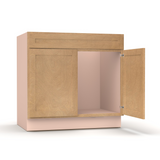 Liberty Shaker Karamel - 36 Inch Vanity Sink Base Cabinet - 36" Width x 34.5" Height x 21" Depth