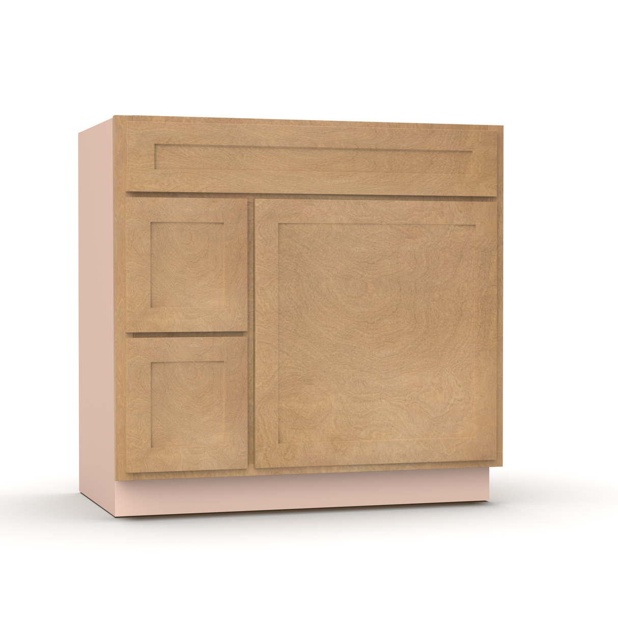 Liberty Shaker Karamel - 36 Inch Vanity Sink Drawer Base Cabinet - 36" Width x 34.5" Height x 21" Depth